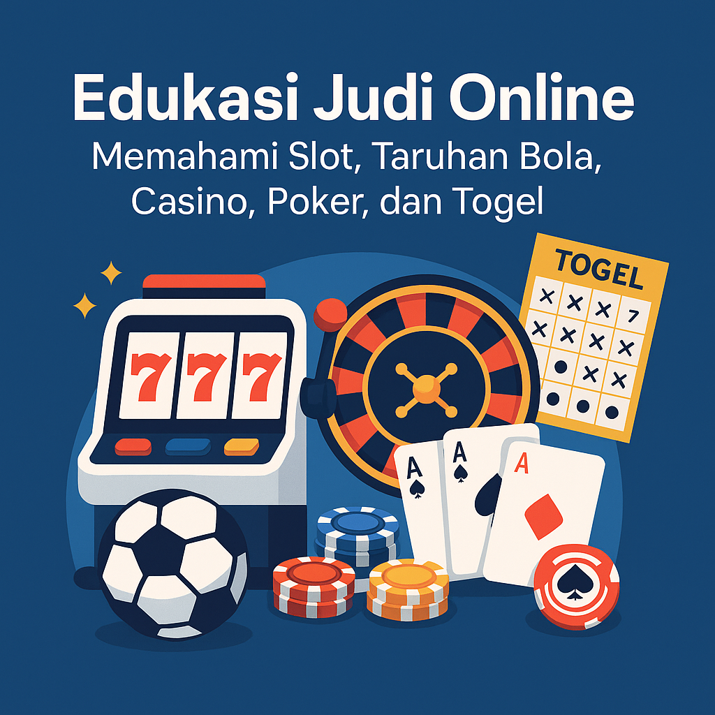 Edukasi Judi Online: Memahami Slot, Taruhan Bola, Casino, Poker, dan Togel